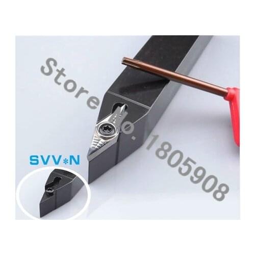 SVVCN2525K16 25*25*150MM Metal Lathe Cutting Tools Lathe Machine CNC Turning Tools External Turning Tool Holder S-Type SVVCN