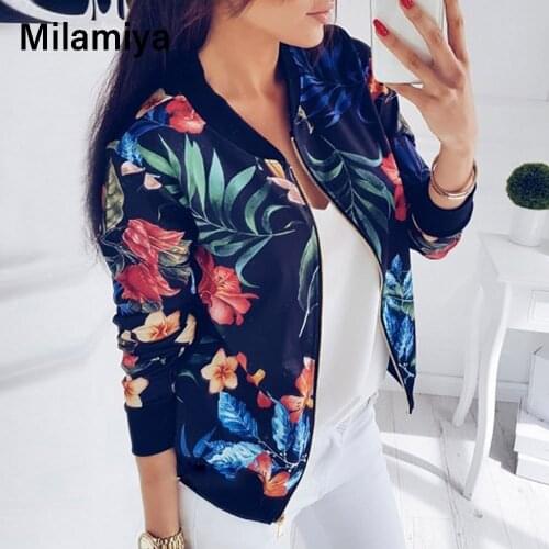 Fashion Women Long Sleeve Jacket Sweater Top Ladies Casual Floral Print Cardigan Zipper Short Outwear Coat Jacket 2021