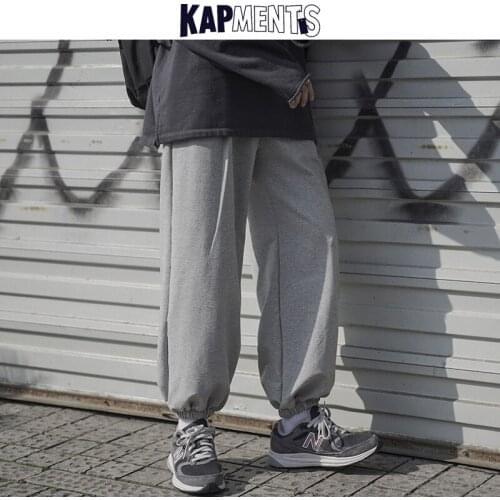 KAPMENTS Japanese Streetwear Sweatpants For Mens 2020 Men Harajuku Casual Joggers Male Loose Korean Hip Hop Fashions Harem Pants