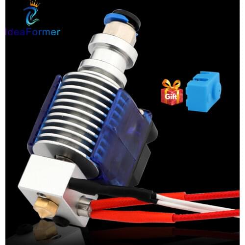 New Upgraded V6 Hotend 1.75mm 12V/24V Bowden Extruder Print Head Remote Long-distance J-head For E3D PT100 3D Printer Kit Parts