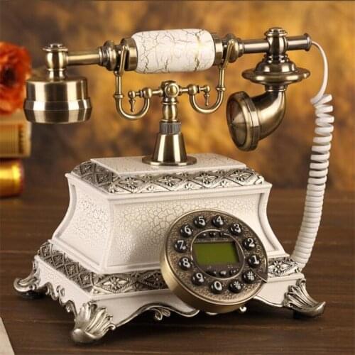 New Vintage landline Telephone With Button Dial Call ID Antique Fixed Telephones Landline Phone For Office Home Hotel