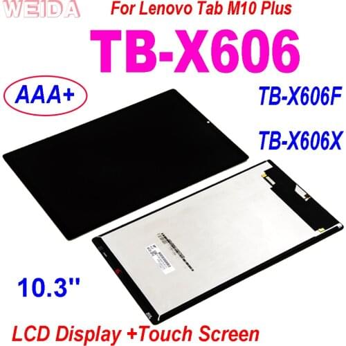 Original New 10.3" For Lenovo Tab M10 Plus TB-X606F TB-X606X TB-X606 LCD Display Touch Screen Digitizer Assembly LCD Replacement