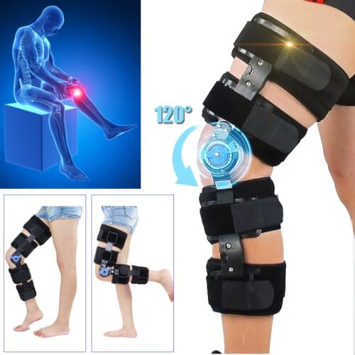 Orthopedic Sport Knee Brace Adjustable 0-120 Degree Hinged Leg Band Knee Braces Protector Powerleg Bone Orthosis Ligament Care