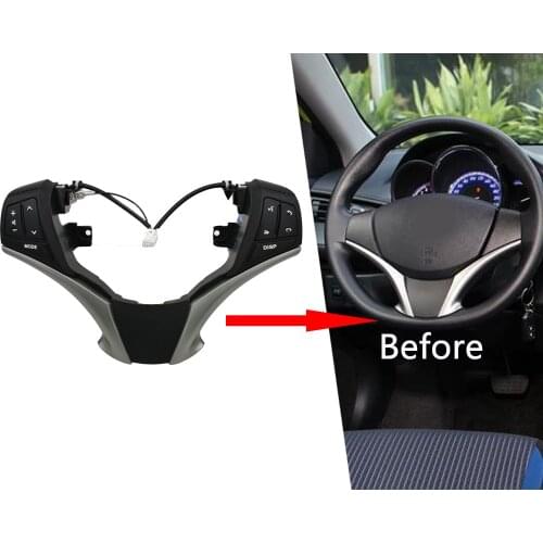 Audio Control Switch 84250-0D120 84250-0D120-E0 Steering PAD Audio Control Switchfit For Toyota Yaris 2013-2016