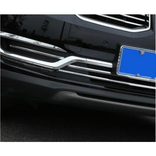 Fit For Lincoln MKX front center grid lower trim mkx fog lamp decorative frame front and rear bumper bright strip modification