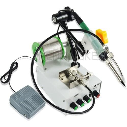 Fully Automatic Foot Pedal Thermostat Soldering Machine 220V/60W Small Spot Welding Machine Constant Temperature Solder Gun Tool