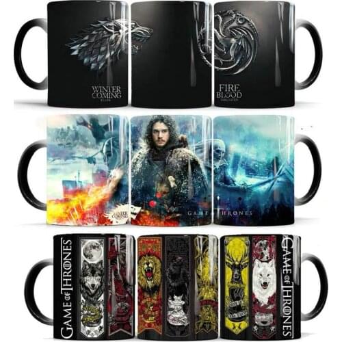 Dropshipping 1Pcs New 350ml Mug Cold Hot Water Color Changing Mug Ceramic Coffee Milk Tea Cup