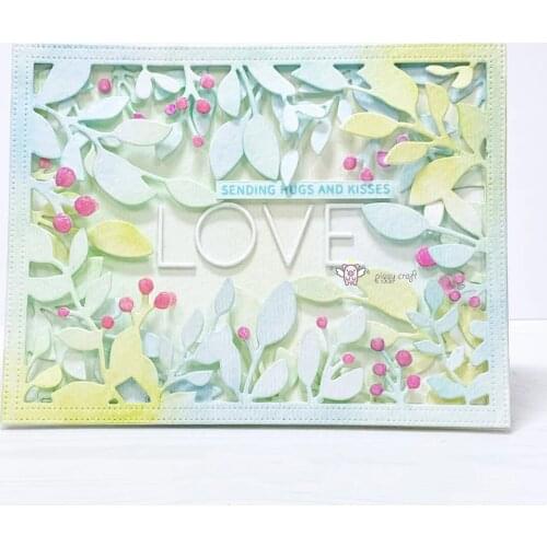 Leaf rectangular frame Metal Cutting Dies Stencils DIY Scrapbooking Paper/photo Cards Embossing Dies