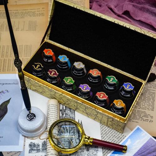 Vintage Dip Pen Ink Watercolor Pen Supplement Liquid Soft Brush Pen Special Fountain Pen Color Ink 20ml/bottle