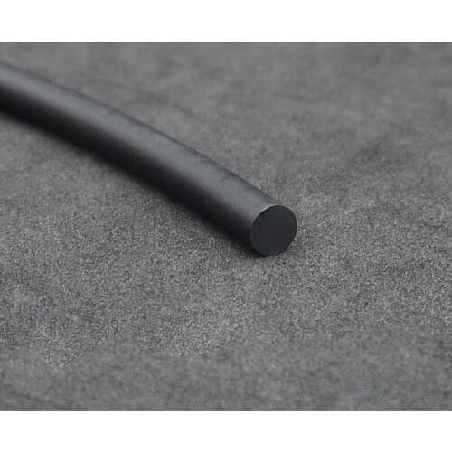 1Meter Fluorine Rubber Solid Strip Cord Diameter 2,2.5,3,3.5,4,4.5,5,6,7,8,9,10,11,12,15mm O-Ring Bar Anti Oil Seal Gasket Black