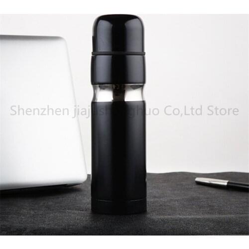 50pcs classic logo Vacuum Cup Thermoses car bottle Flask Cups Garrafa Termica Inox lipstick cup Coffee Travel Vacuum Thermocup