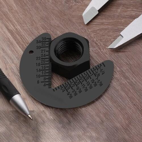 Screw Bolt Nut Thread Measure Gauge Size Check Standard & MetricGreen G1/8 To G1-3/8 64x49x2.5mm