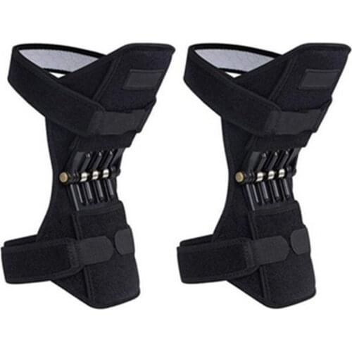 1 pair Joint Support Knee Pads Breathable Non-slip Power Lift Joint Support Knee Pads Powerful Rebound Spring Force Knee booster