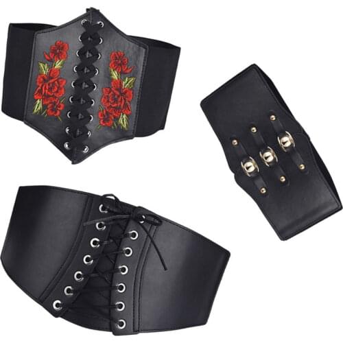 1PC Fashion Trend Women Body Shaper Buckle Wide Waistband Waist Belt Underbust Corset Belt Accessories Body Building Cummerbunds