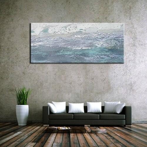 100% Hand Painted Oil Painting Seascape Abstract Hand Made On Canvas Modern Wall Art For Living Room Home Decor Frameless