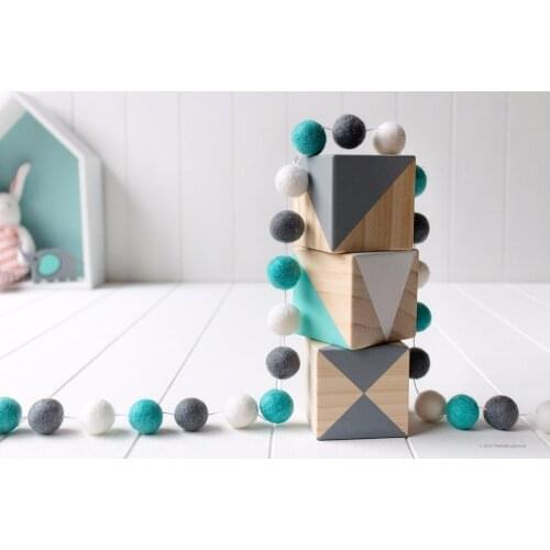 2M Handmade Macaron Colored Ball Decoration With Balls Baby Kids Tent Room Decor Accessory Wall Hanging Pendant K0001