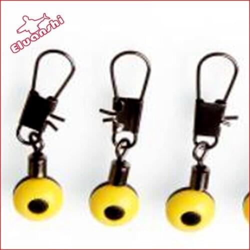 50pcs accessories Float Rest Stops Space Beans Connectors Sea Saltwater Fishing Tools Medium Plastic Metal knot Swivels amp Snap