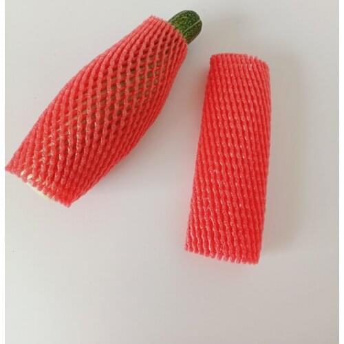 260 pieces 22x7cm Red Fruit foam for Orange/Apple Eco-friendly EPE Foam mesh net Thick fruit foam sleeve net packing material