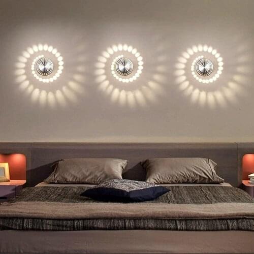 3W Creative Spiral LED Wall Light Leagway Aluminum Sconce Ceiling Light Aisle Bedroom Vestibule Foyer Cafe Corridor LED Lamp