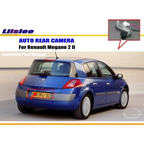 Car Rear View Camera For Renault Megane 2 II / Parking Reverse Camera / HD CCD RCA NTST PAL / License Plate Light Camera