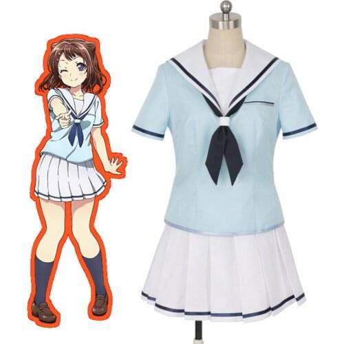 BanG Dream! Poppin'Party Toyama Kasumi Hanazono Tae Ushigome Rimi Yamabuki Saaya Ichigaya Arisa School Uniform Cosplay Costume