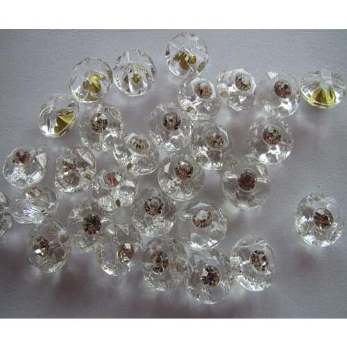 Free shipping 12mm rhinestones combined button acryl button for fashion coat sewing button 100pcs