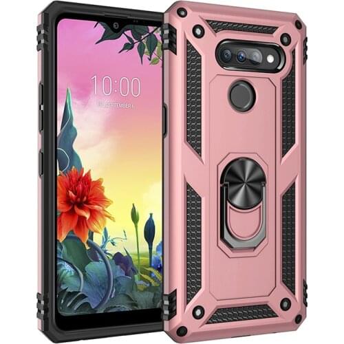 Armor Magnetic Case for LG K50s Shockproof Case for LG K50s LMX540HM LM-X540 LM-X540BMW LMX540BMW Military Car Holder Phone Case