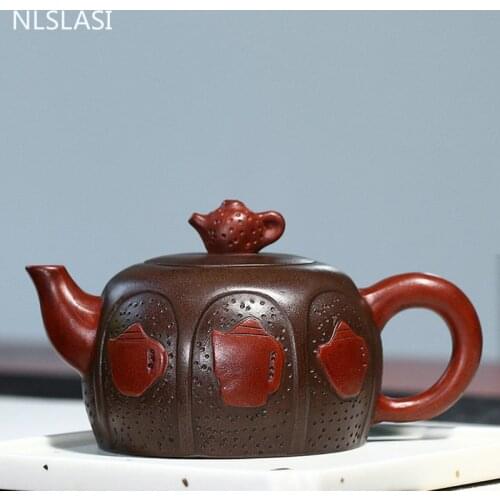 Large capacity 360ml Yixing tea pot purple clay teapots Raw ore purple mud beauty kettle Customized Authentic Tie Guanyin Puer