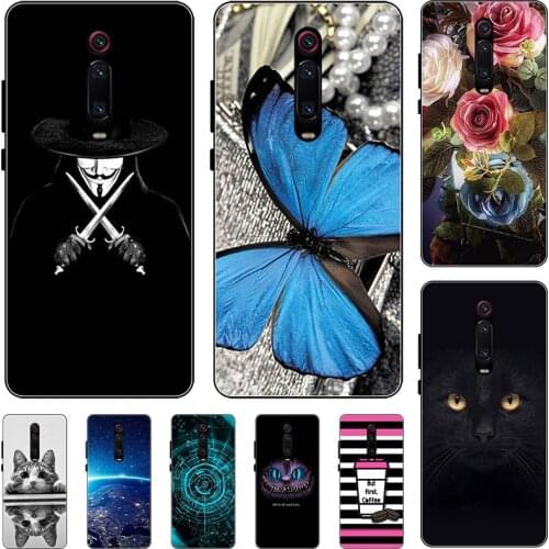 Phone Case For Xiaomi Redmi K20 Pro K20 Xiaomi Mi 9T Pro 9 T 6.39" Relief Cartoon Case Animal Cat Cover Coque Funda Bag Shell