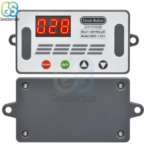 DDC-431 Delay Controller LED Light Digital Time Delay Relay Trigger Cycle Timer Delay Switch Timing Control Module DC 5V 12V 24V