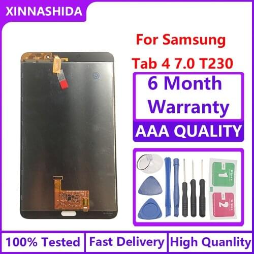 For Samsung Galaxy Tab 4 7.0 SM-T230 T230 SM-T231 T231 T235 LCD Display Touch Screen Digitizer Sensors Full Assembly Panel