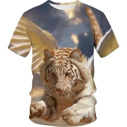 Tiger T Shirt Men Women 3D Prined New T-Shirt Short Sleeve O-Neck Fashion Hip Hop Streetwear Casual Summer Style Tops Tees
