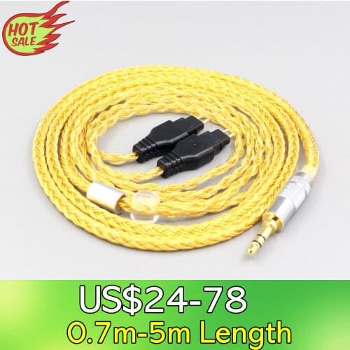 LN007349 16 Core OCC Gold Plated Earphone Cable For Sennheiser HD580 HD600 HD650 HDxxx HD660S HD58x HD6xx Headphone