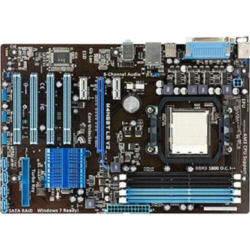 For Asus M4N68T LE V2 Desktop Motherboard 630A Socket AM3 For Phenom II Athlon II Sempron 100 DDR3 16G ATX Used Mainboard
