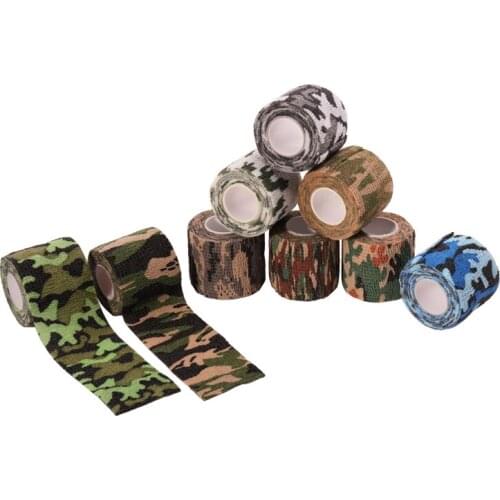 Multi-functional Camo Tape Non-woven Self-adhesive Camouflage Hunting Paintball Airsoft Rifle Waterproof Non-Slip Stealth Tape
