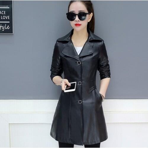 Fashion Faux Leather Jacket Women 2020 Spring Autumn New Plus Size Slim Casual Clothes PU Biker Coat Female Overcoat 3XL 4XL