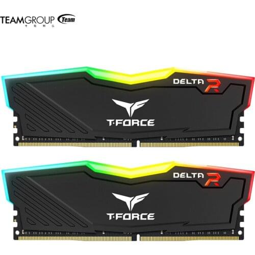 TEAMGROUP T-Force Delta RGB DDR4 8GB 16GB（2x8GB）3200MHz PC4 Desktop Gaming Memory Module Ram
