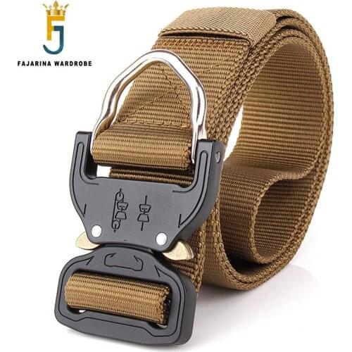 FAJARINA Mens Tactical Multi-function Drop Down Belt Outdoor Combat Training Military Fans Nylon Armed Belts for Men CBFJ0047