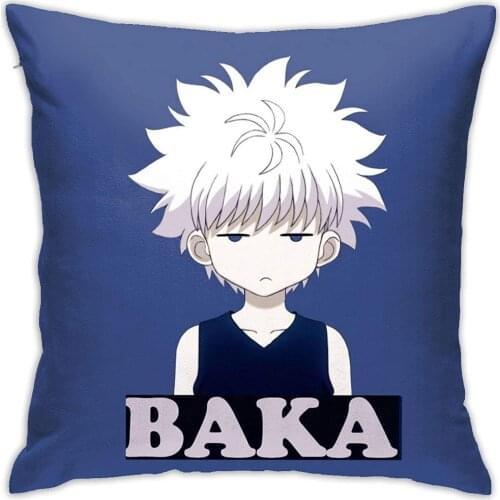 Hunter X Hunter Killua GON Pillow Cover Decorative Pillowcases Polyester Throw Pillow Case Square Kussensloop 45cm No Insert