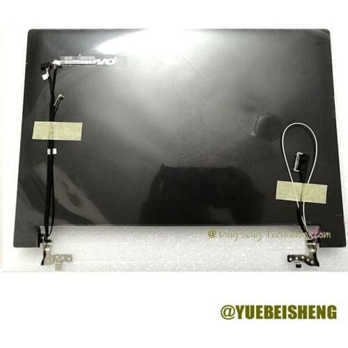 YUEBEISHENG New for Lenovo Ideapad Flex 14 LCD back cover with Hinge set &Screen cable 90203920,Black