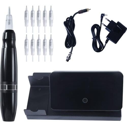 Professional Tattoo Machine Rotary Pen For Permanent Makeup Eyebrow Lip Microblading DIY Machine Kit With Tattoo Needle