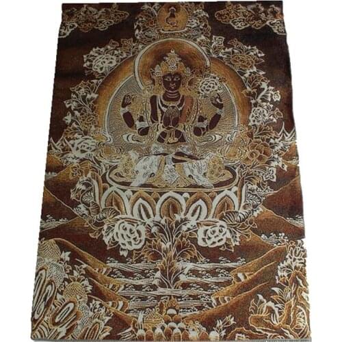 Collect Nepal Thangka silk Buddha, Tibetan Buddha Tangka tangguanyin Buddha embroidery 11
