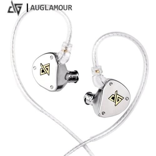 Auglamour F300 Light 10mm Dynamic Driver HiFi metal Music Monitor Sports In-Ear Earphones Earbuds With Mic F300 T100 SE215 T2