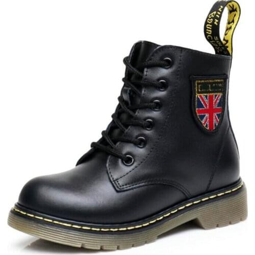 Four Seasons High-End Children Shoes Girls Boys Genuine Leather Martin Boots Boutique Single Boys Boots Baby zipper boots Kids