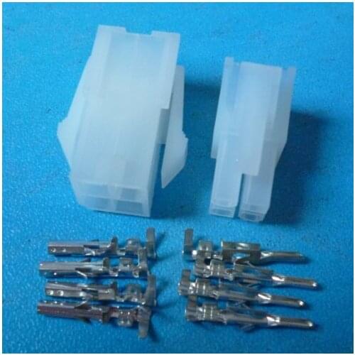 10/50/500sets 4 Pin/way 4.2mm 5557 car Electrical connector male and female ternimal