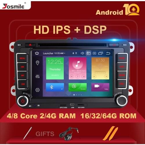 2 Din Android 10 Car Radio For VW Passat B6 T5amarok volkswagen Skoda Octavia 2Polo seat leon golf 5 6 Multimedia GPS Navigation