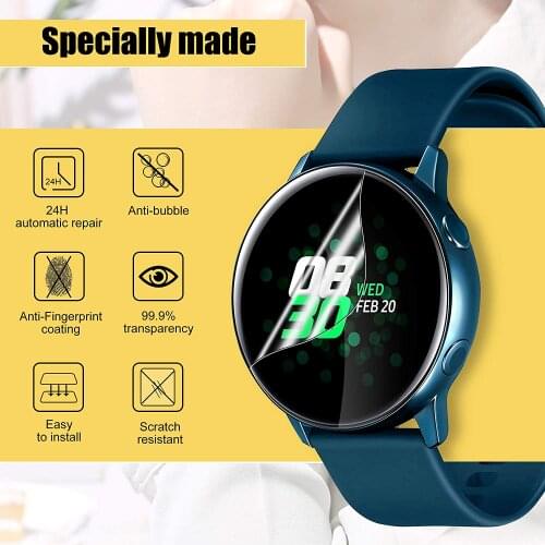 2 Pcs HD Clear Screen Protector for Samsung Galaxy Active 2 44mm TPU Soft Flexible Film For Samsung Watch Active