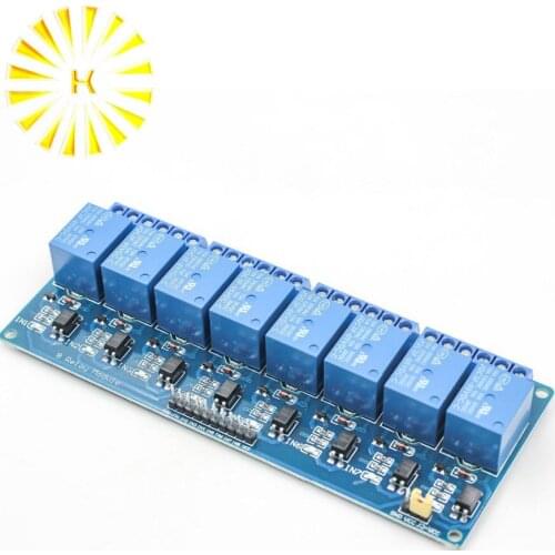 5v 8 channel relay module with optocoupler. Relay Output 8 way relay module Connector