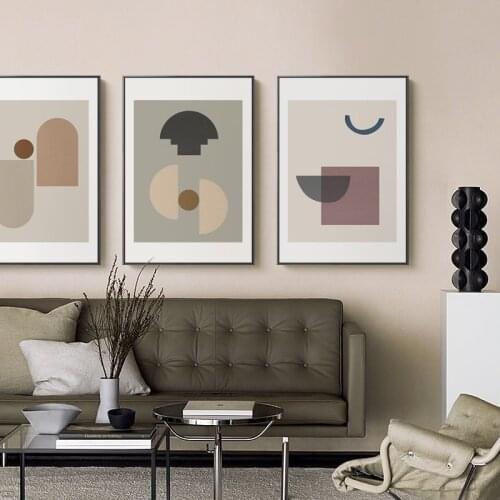 Nordic Watercolor Plants Wall art canvas print painting hand-painted Wall Pictures for Living Room morden contracted Home decor