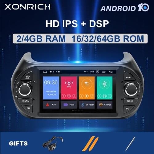 IPS DSP 4GB 64G 1 Din Android 10 Car Radio DVD For FIAT Fiorino Qubo Citroen Nemo Peugeot Bipper Multimedia GPS Naviagtionstereo